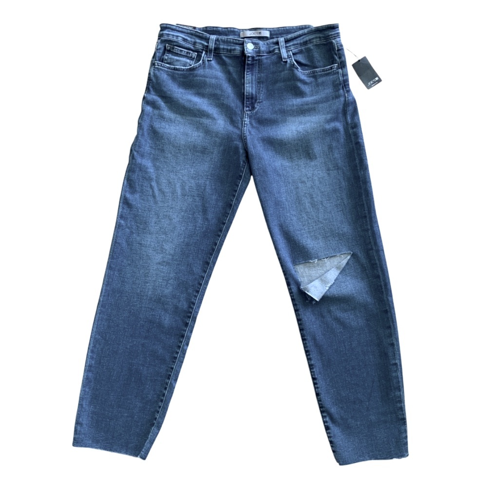 Joe’s Jeans Boyfriend Flawless Raw Hem Medium Wash Women’s Size 32 NWT - Picture 3 of 15